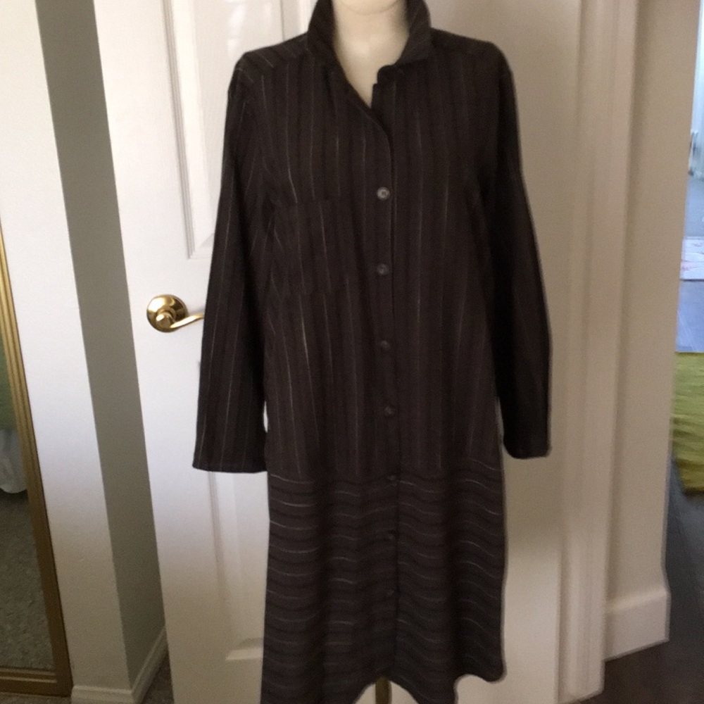 Final sale All inFavor size L army  shirt dress